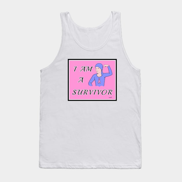 I Am A Survivor Tank Top by Painted Wolfprints